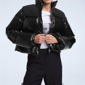 NWOT Lattelier Cropped down Puffer